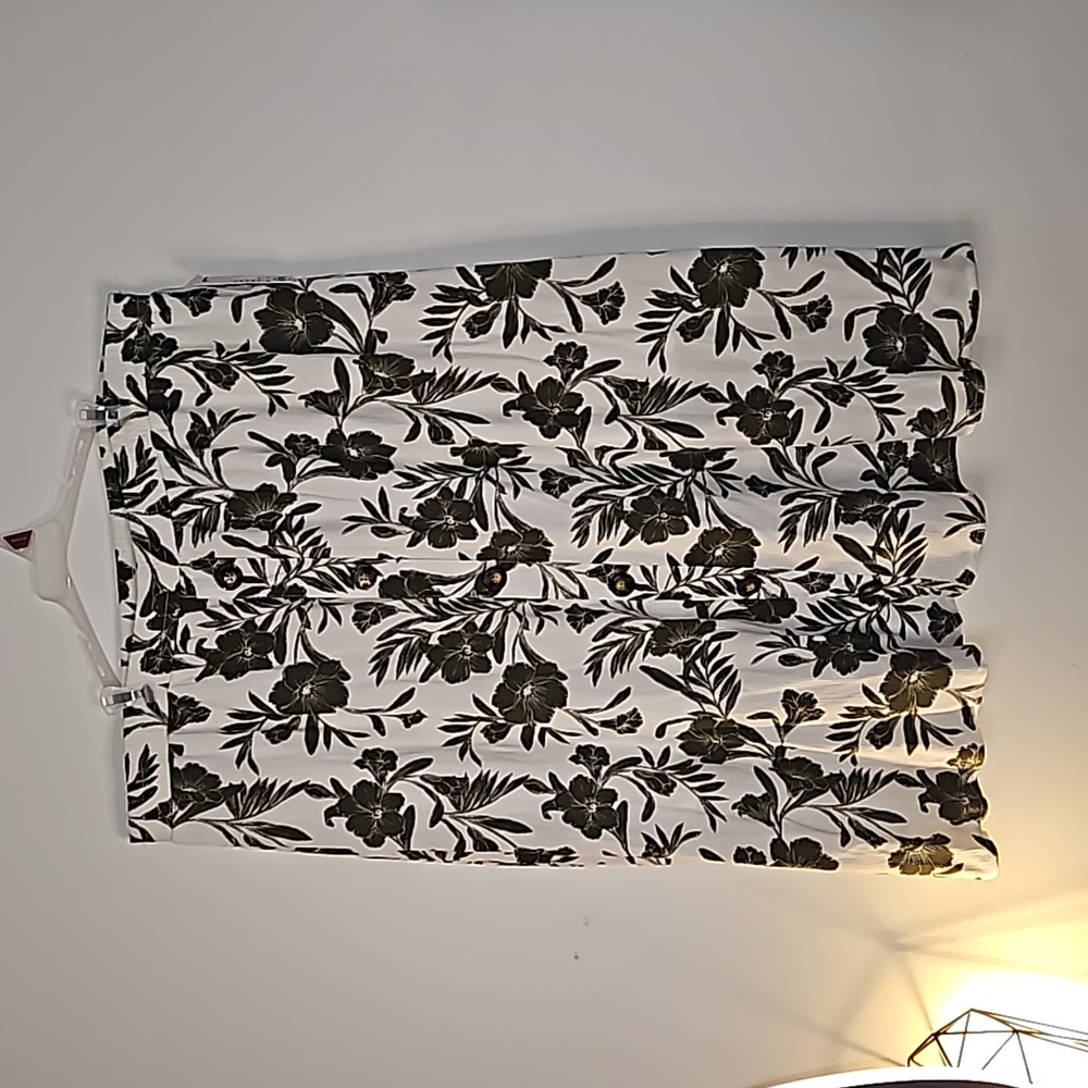 APT 9 Long Green Floral Maxi Skirt Size XXL